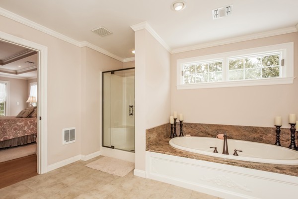 3 Bridle Path Road Wilbraham, MA 01095 - Photo 21 of 30 a bathroom with a bathtub and a shower