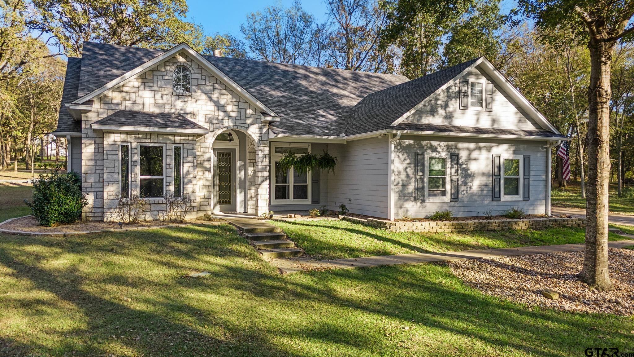 14417 East Ridge Road Arp, TX 75750 - Photo 1 of 47 front view of a house with a swimming pool
