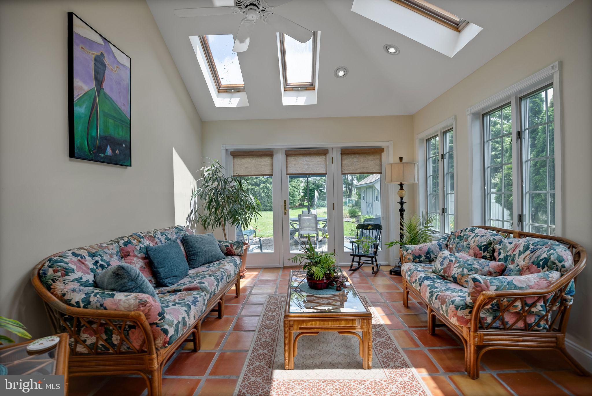 241 Bells Lake Road Turnersville, NJ 08012 - Photo 15 of 33 Sunroom with Skylights and Terracotta Tile
