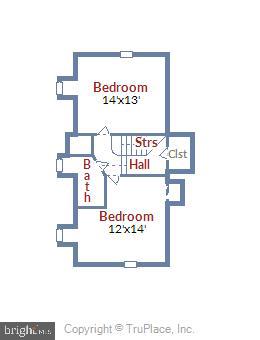 105 Tunbridge Road Baltimore, MD 21212 - Photo 62 of 62 Upper Level 2 Floorplan