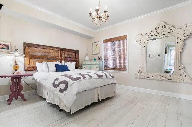 a view of a lake with a mountain in the back yard