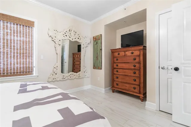 a view of a city and tall buildings