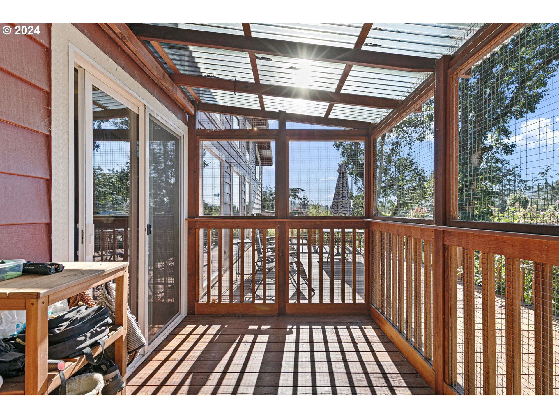 37797 Worth Road Springfield, OR 97478 - Photo 32 of 47 a view of balcony with wooden floor