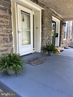 a view of a front door of house