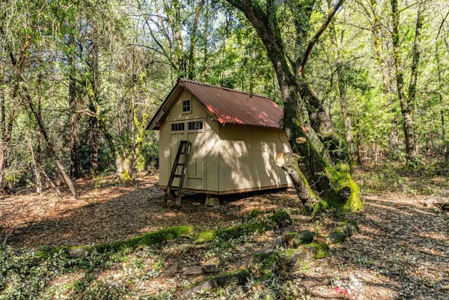 a aerial view of a house