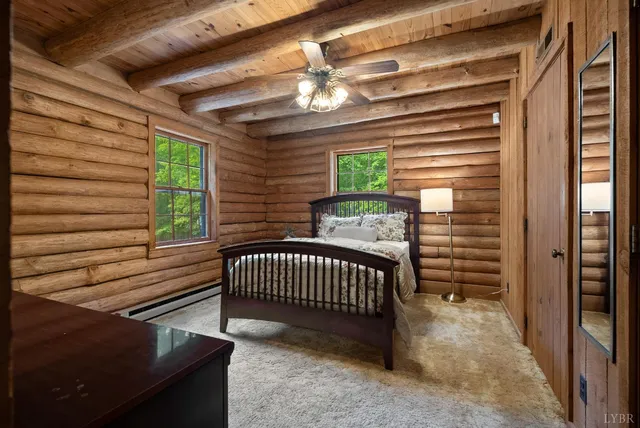 a view of porch with a bench