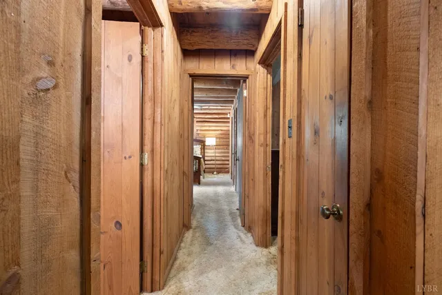 a view of a livingroom from a bathroom