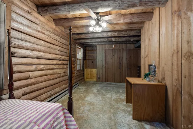 a room with chairs and a table