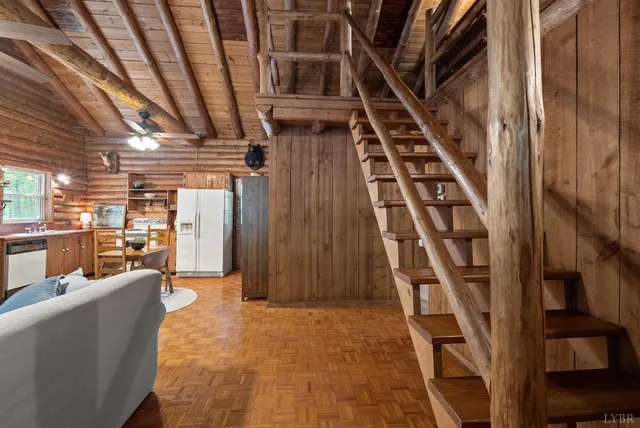 a view of an entryway with staircase