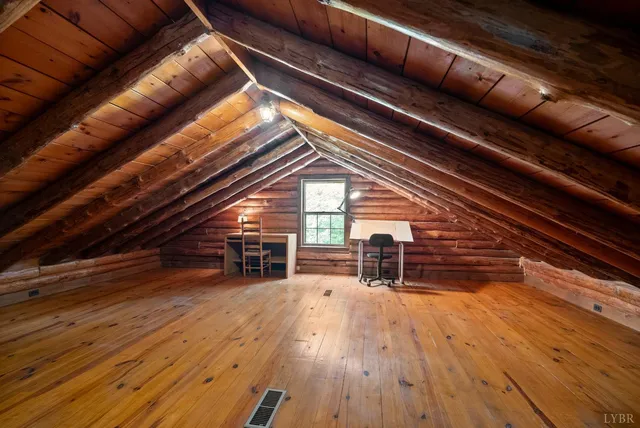 a view of livingroom with furniture and wooden floor