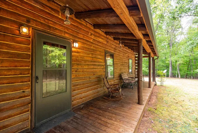 a view of outdoor seating space