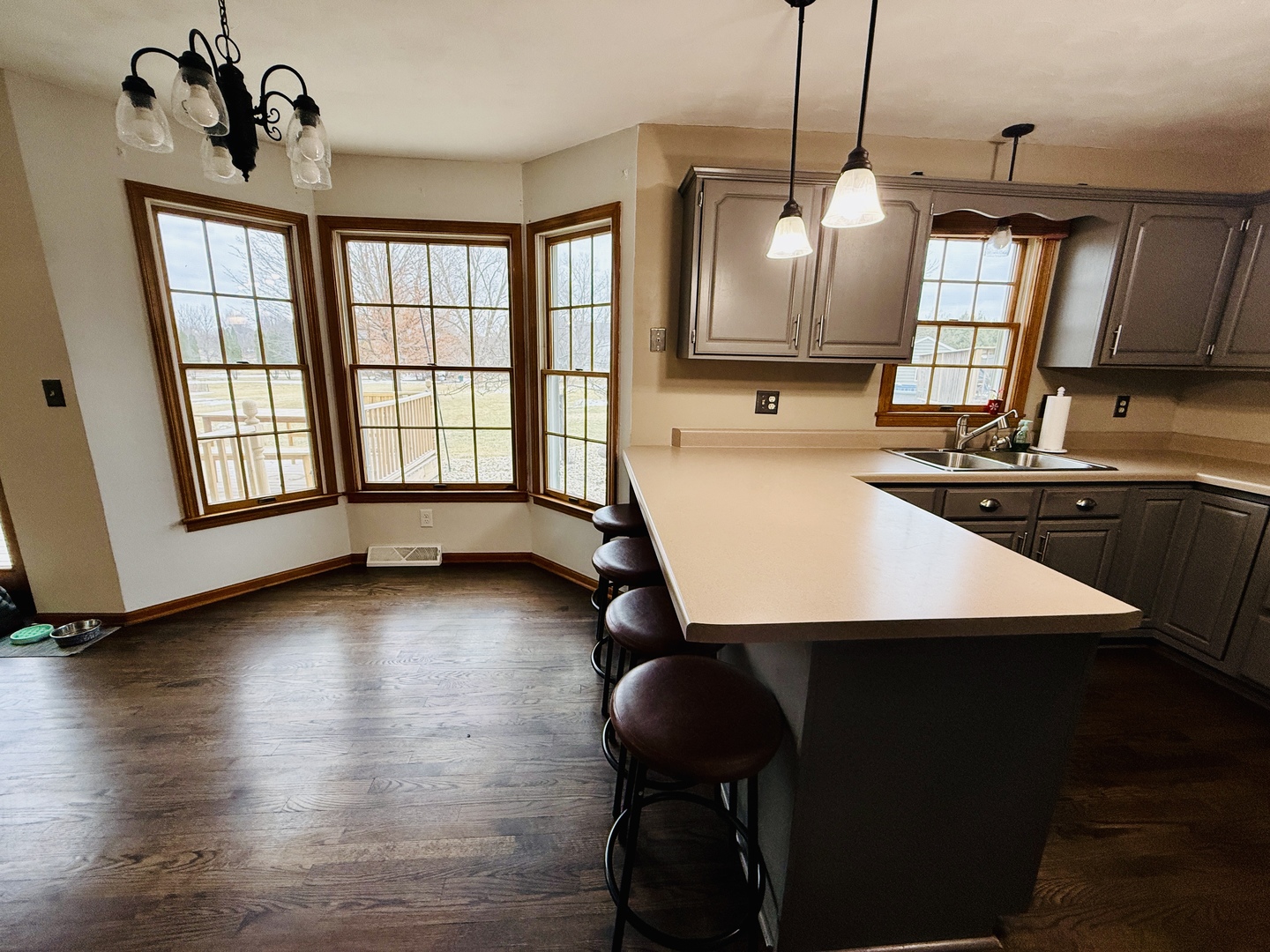 10151 East Hickory Ridge Drive Rochelle, IL 61068 - Photo 11 of 31 a room with lots of counter space and windows