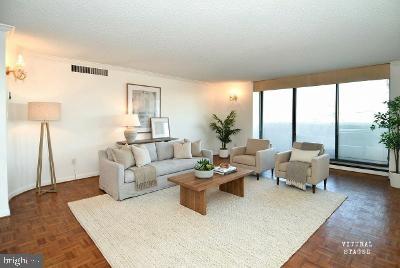 1101 South Arlington Ridge Road, Unit 316 Arlington, VA 22202 - Photo 11 of 75 a living room with furniture and a large window