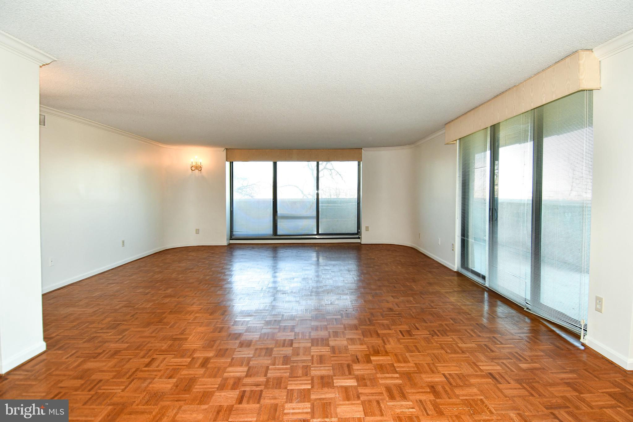 1101 South Arlington Ridge Road, Unit 316 Arlington, VA 22202 - Photo 12 of 75 Large living room w/access to wrap around balcony