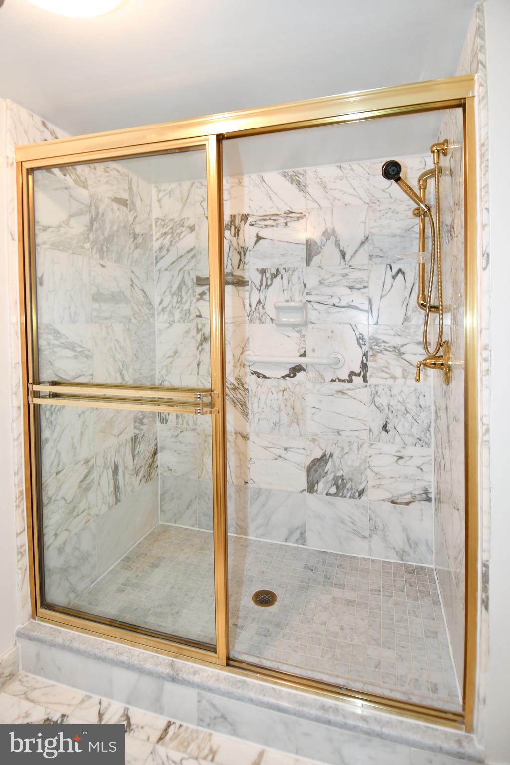 1101 South Arlington Ridge Road, Unit 316 Arlington, VA 22202 - Photo 39 of 75 a bathroom with a glass shower door