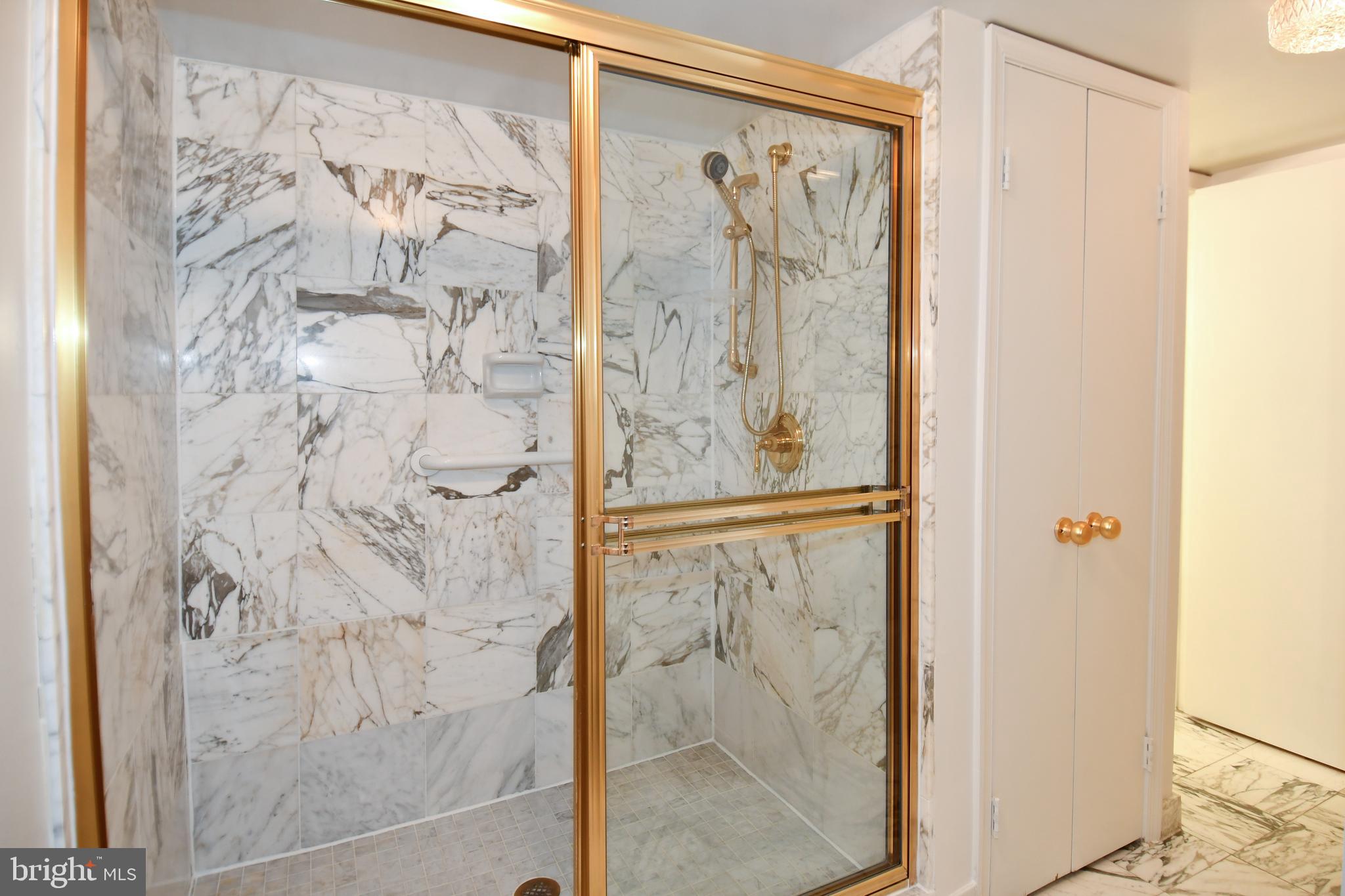 1101 South Arlington Ridge Road, Unit 316 Arlington, VA 22202 - Photo 41 of 75 a bathroom with a shower and a glass door