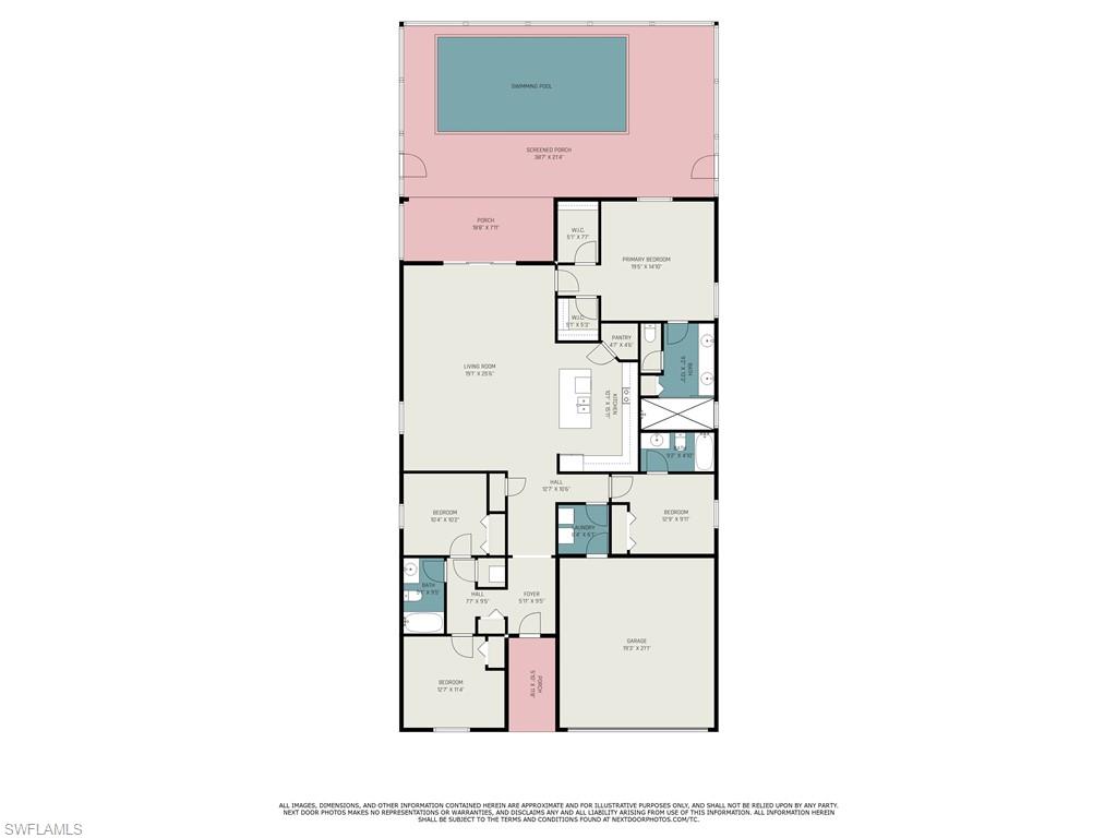 2276 Dancy Street Naples, FL 34120 - Photo 46 of 47 Floor plan