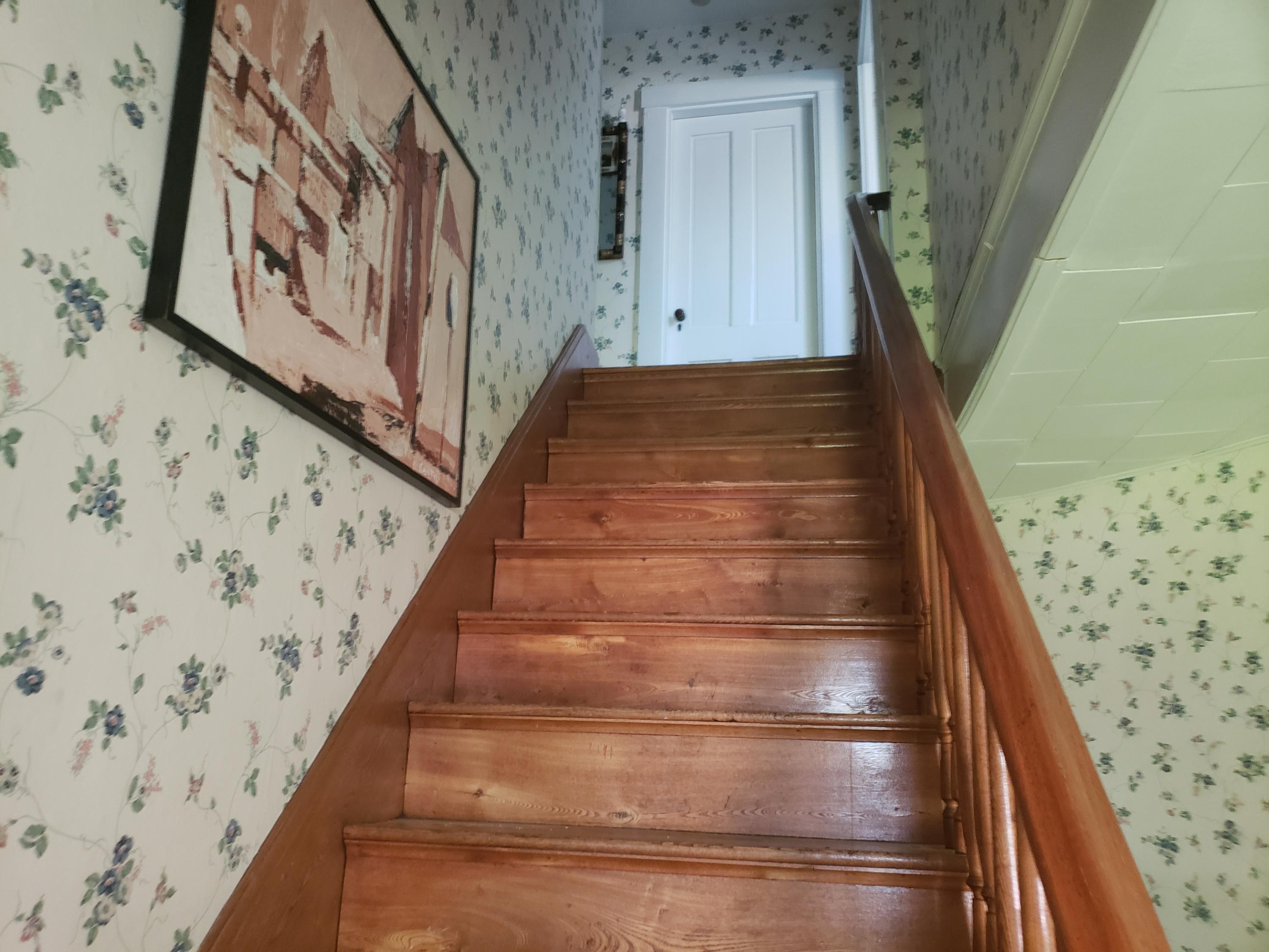 4 Rice Road Waterford, ME 04088 - Photo 31 of 49 Main hall stairway