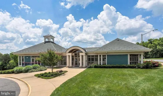 a front view of a house with entertaining space
