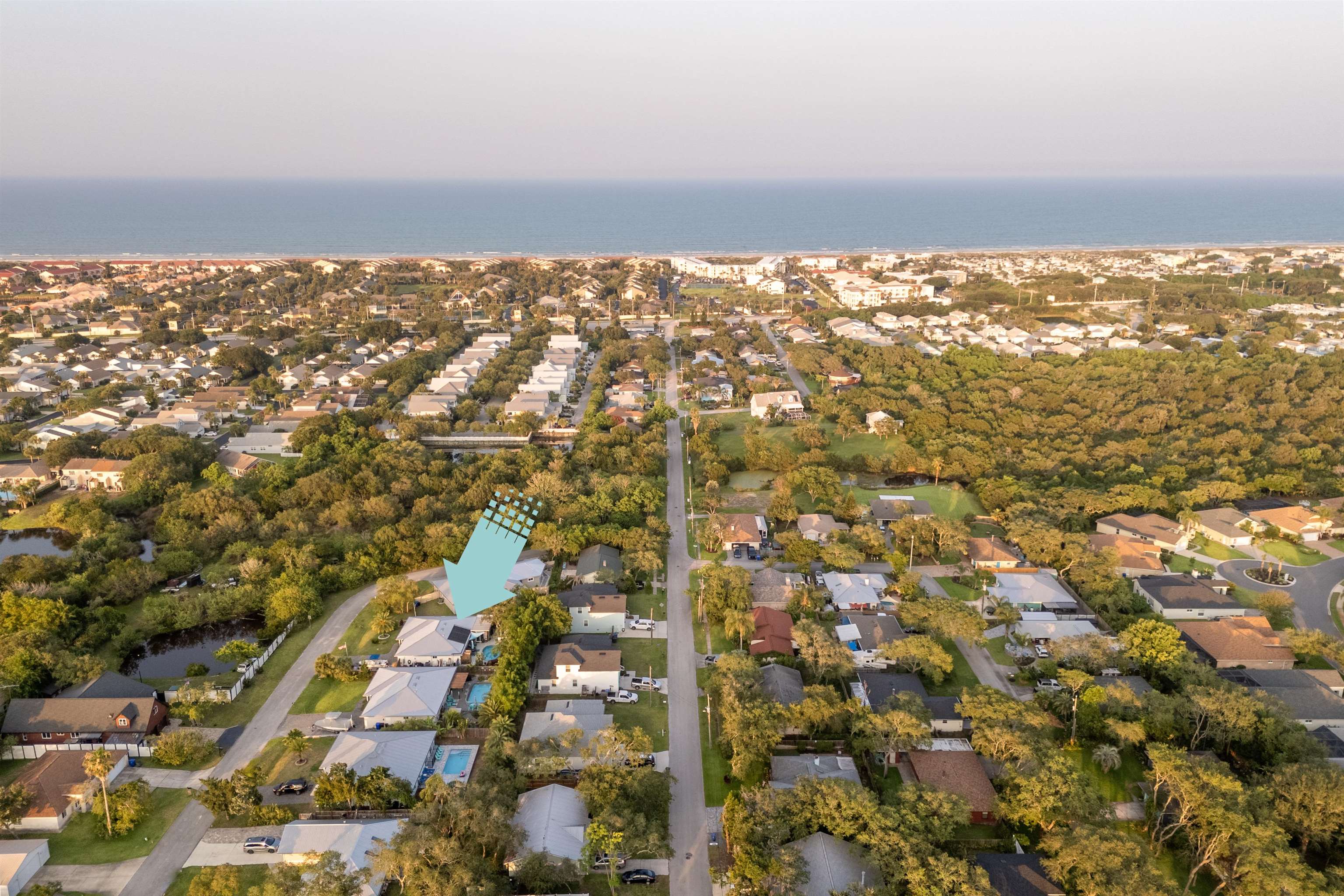 305 Mystical Way St. Augustine, FL 32080 - Photo 5 of 96 an aerial view of residential building and ocean