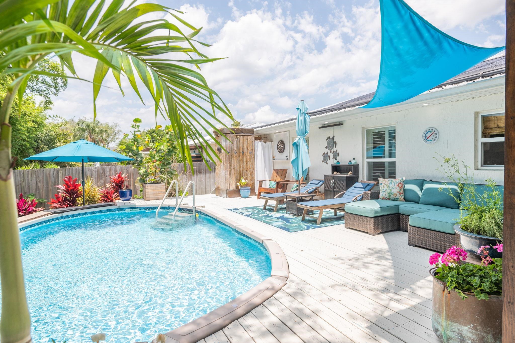 305 Mystical Way St. Augustine, FL 32080 - Photo 80 of 96 a view of swimming pool with outdoor seating