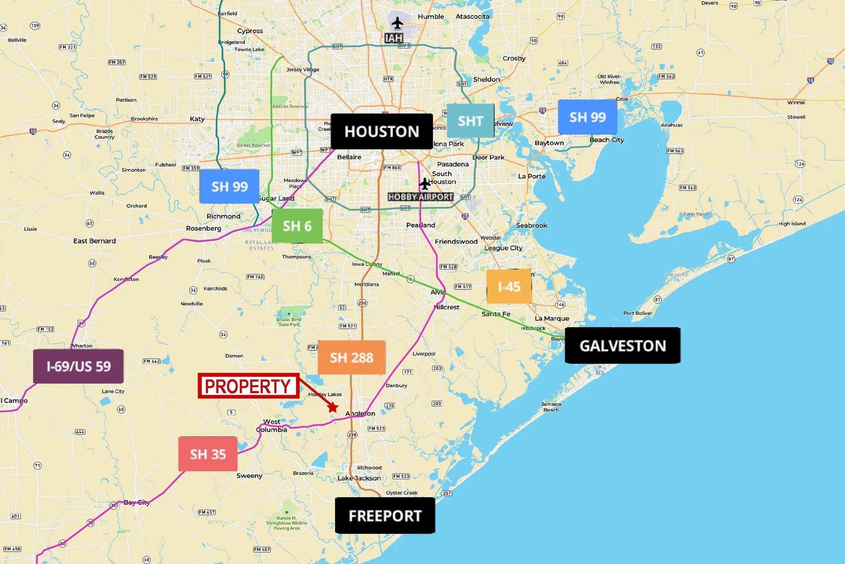 Lot 2 Fm 521 Angleton, TX 77515 - Photo 26 of 26 Area map