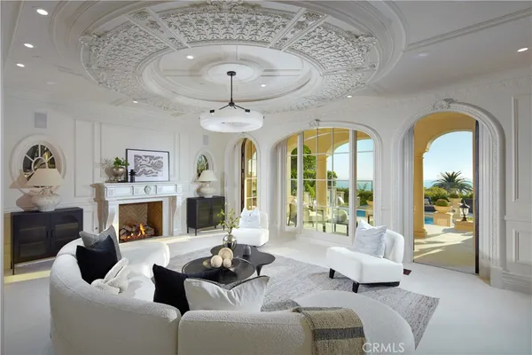 a living room filled with furniture