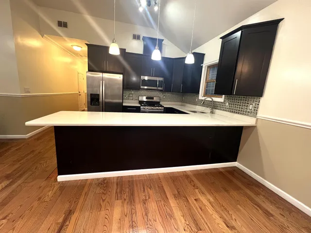 a room with a wooden floor