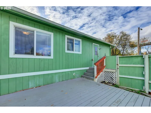 a view of outdoor space and deck