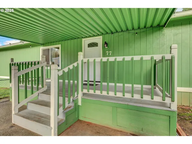 a view of a backyard with a garden