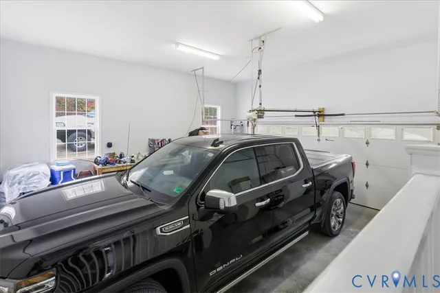 a view of roof deck with furniture