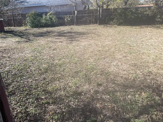 a view of wooden door