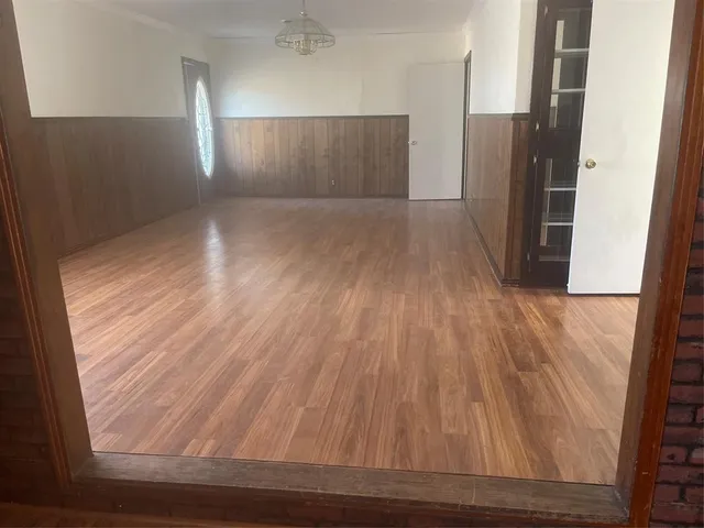 wooden floor in an empty room