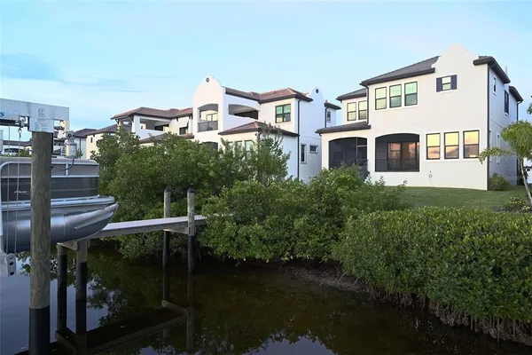 a front view of a building with balcony