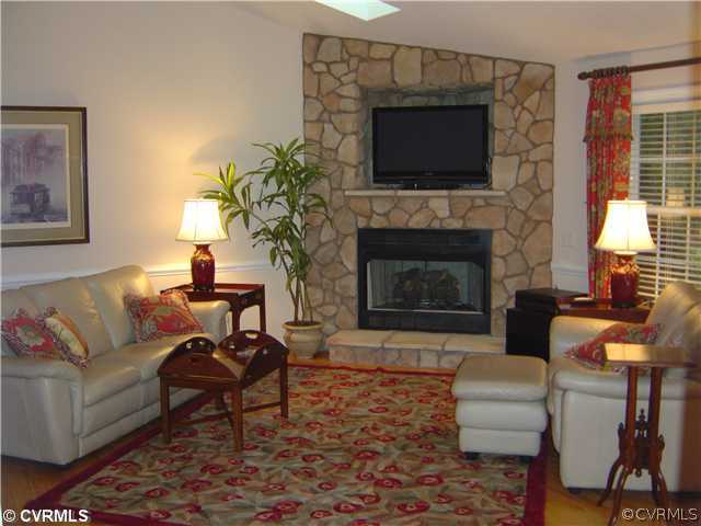 2128 Flint Hill Road Powhatan, VA 23139 - Photo 5 of 12 Den/Family/Great Room - Stone fireplace, cathedral