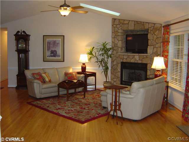 2128 Flint Hill Road Powhatan, VA 23139 - Photo 6 of 12 Den/Family/Great Room - Ceiling fan, french doors