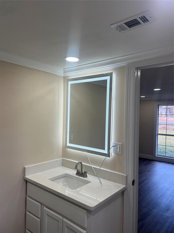 228 Bodcau Station Road Haughton, LA 71037 - Photo 9 of 16 a bathroom with a sink and a mirror