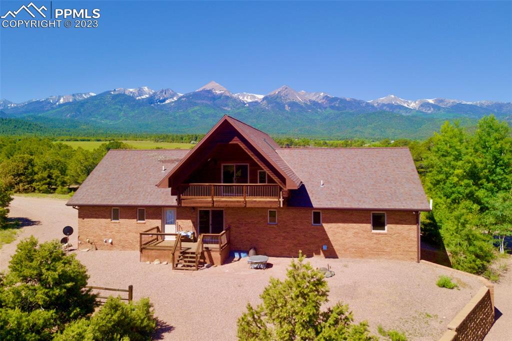1001 Three Streams Road Howard, CO 81233 - Photo 42 of 49 an aerial view of a house with yard and mountain view in back