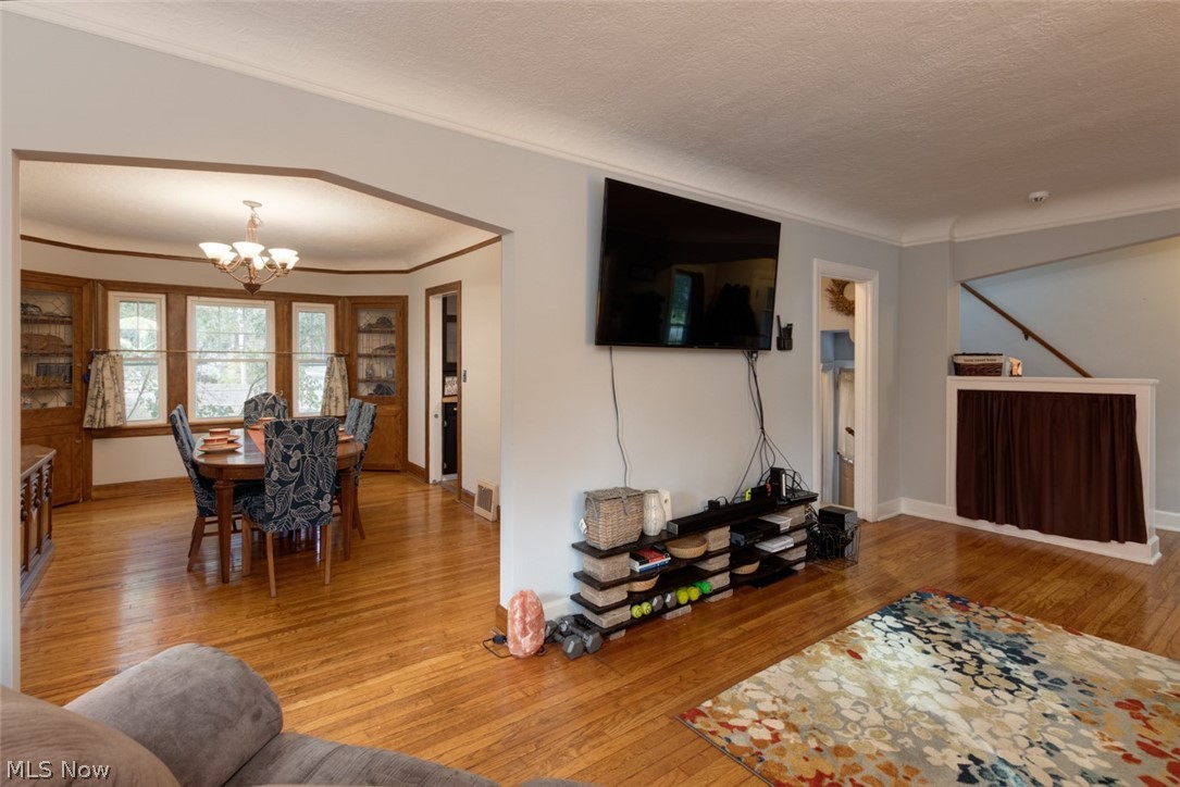 1600 Holmden Road Cleveland, OH 44121 - Photo 3 of 26 Living room is open the gorgeous dining room!