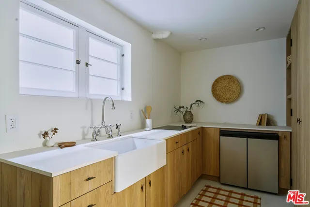 a view of a lake with a house