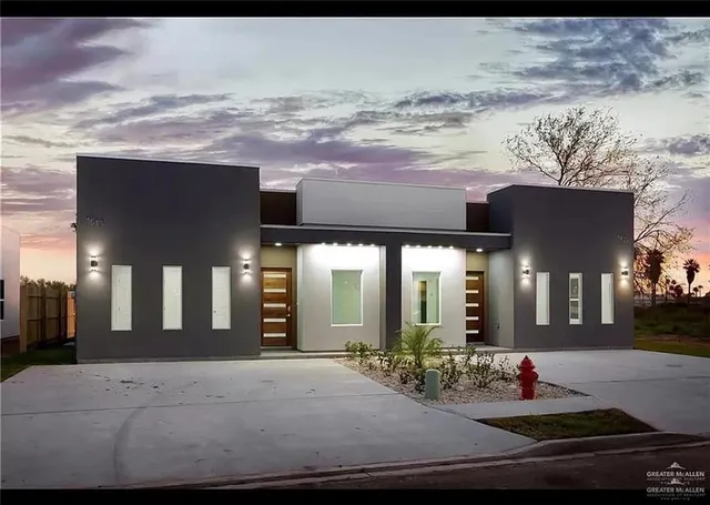 a view of a building with many windows