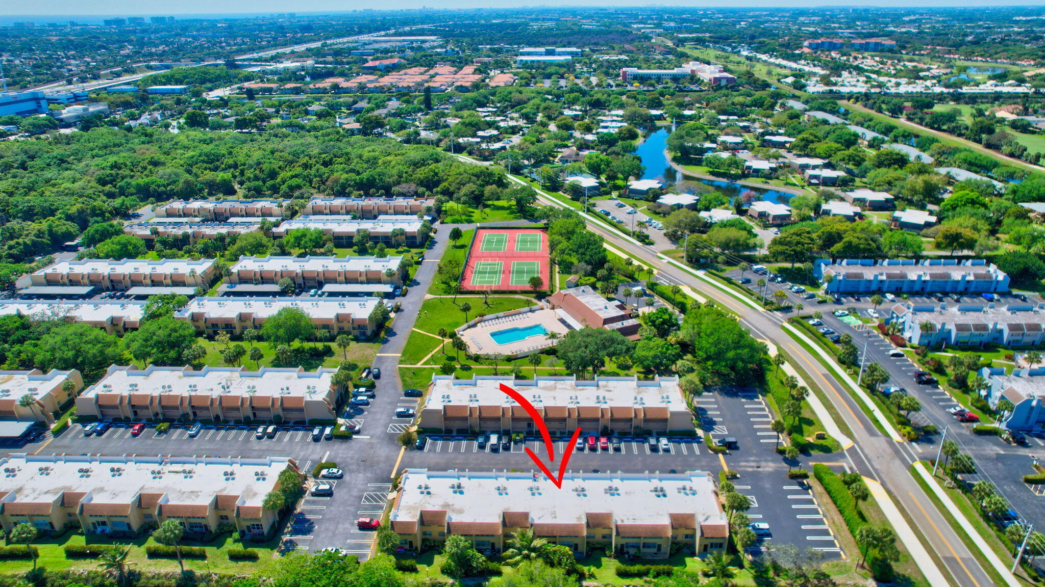 2805 Southwest 22nd Avenue, Unit 2050 Delray Beach, FL 33445 - Photo 27 of 36 AERIAL VIEW