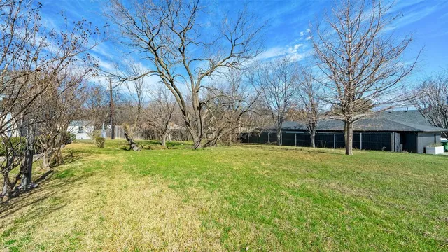 a backyard of a house