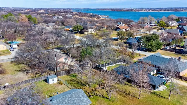 a view of a city with mountains in the background