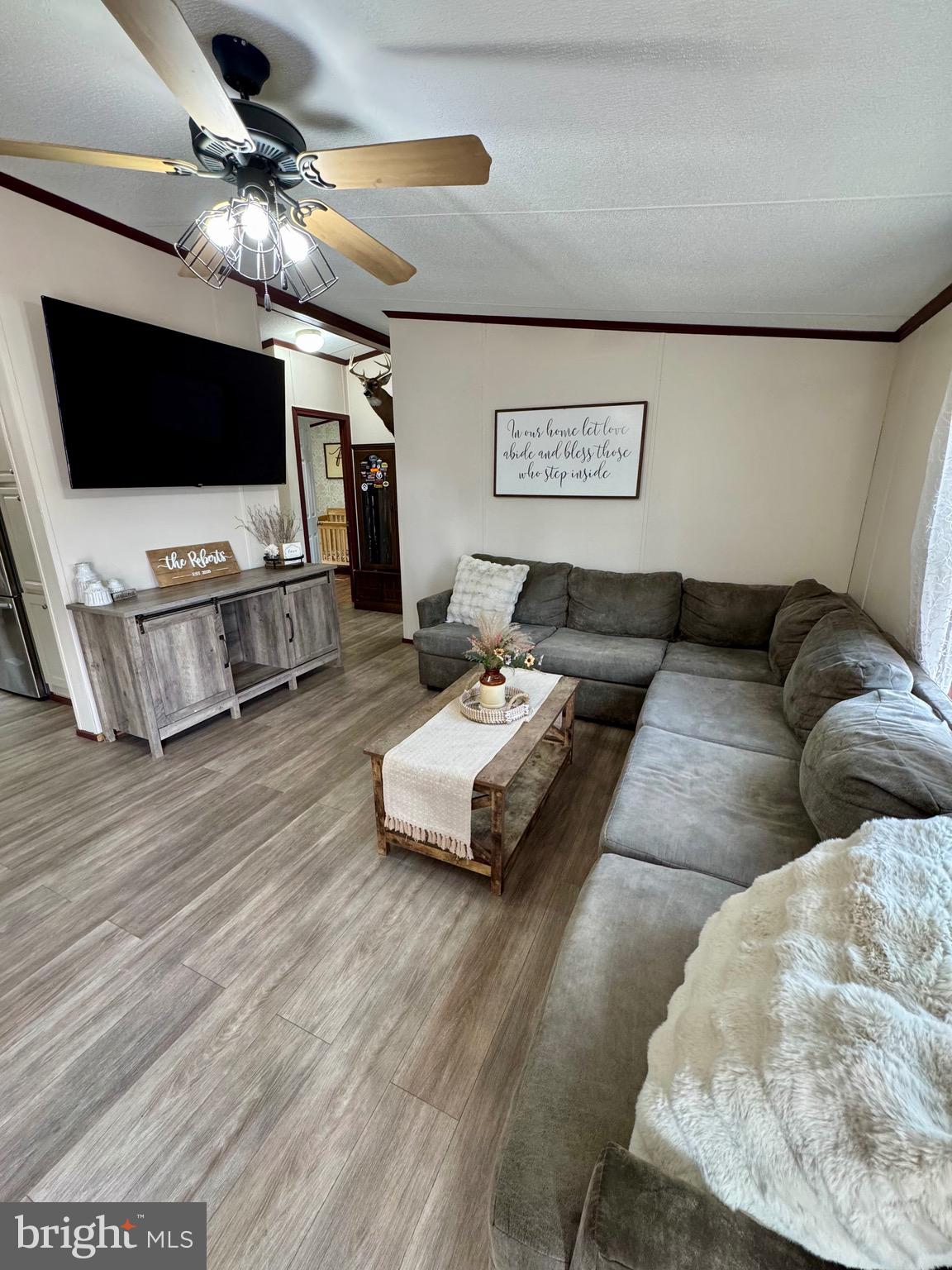 73 Mill Gap Road Brandywine, WV 26802 - Photo 12 of 35 a living room with furniture and a flat screen tv