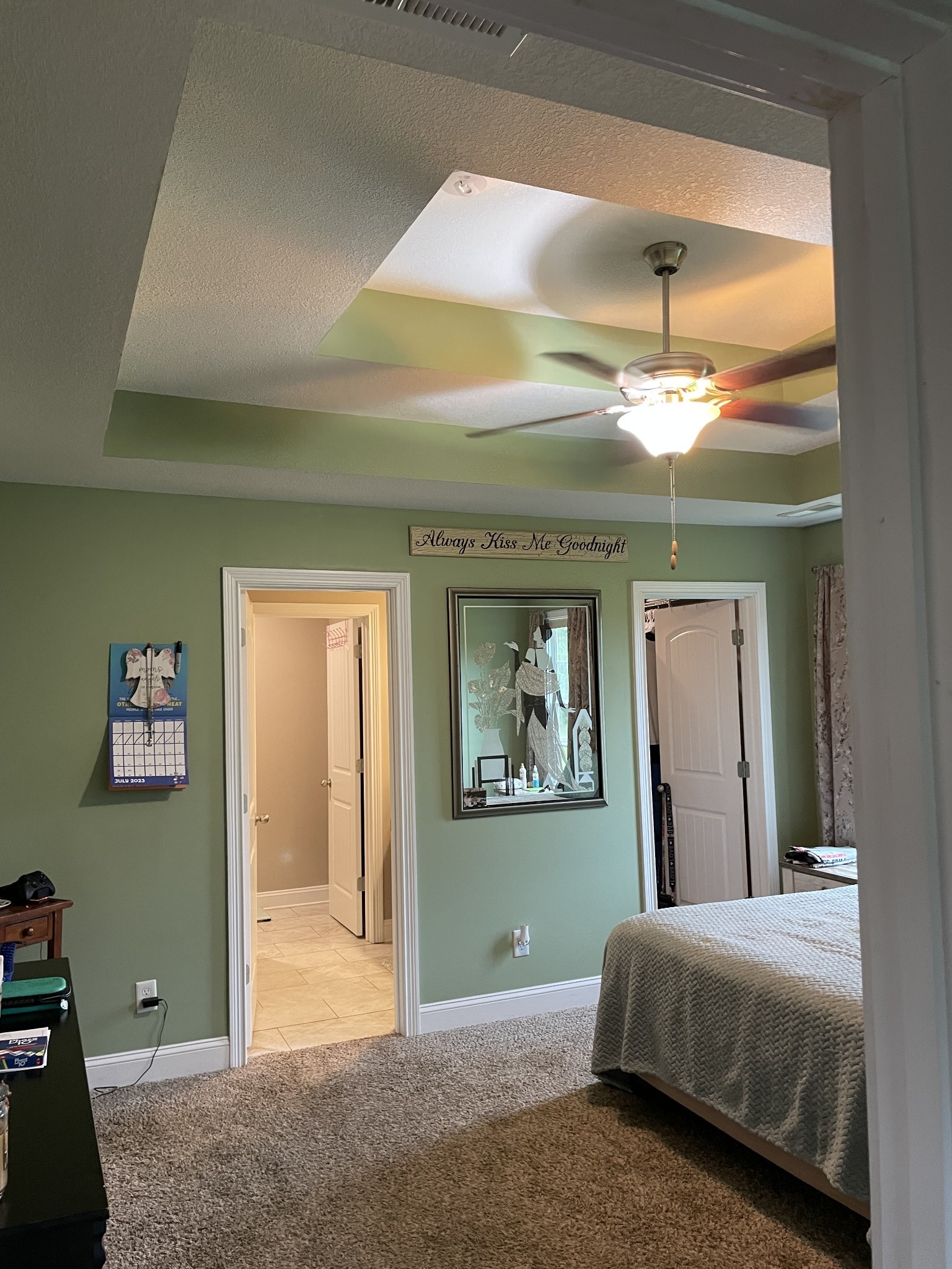 85 Good Hope Cemetery Road Oak Grove, KY 42262 - Photo 31 of 46 a bedroom with a bed and a mirror