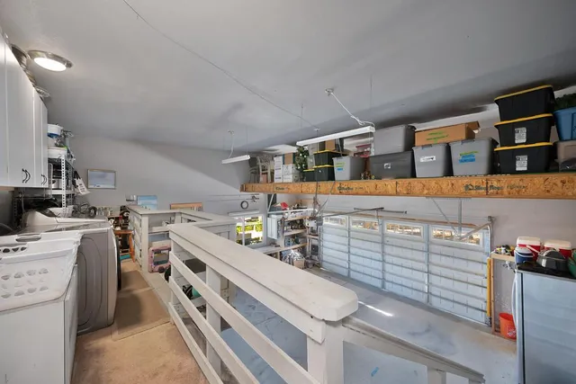 a outdoor living space with furniture and a potted plant