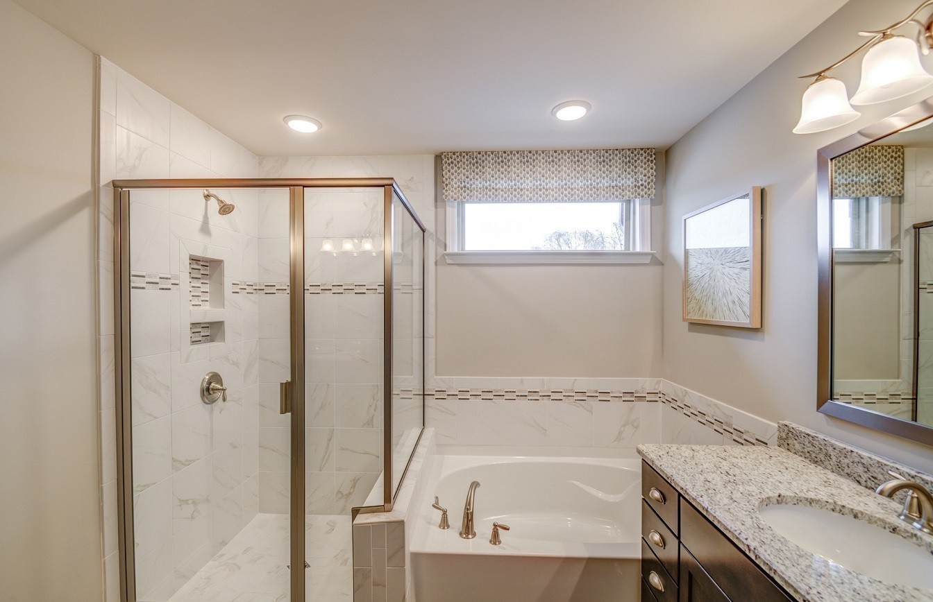 1231 Pebble Run Road Hendersonville, TN 37075 - Photo 33 of 53 a bathroom with a granite countertop tub sink and mirror