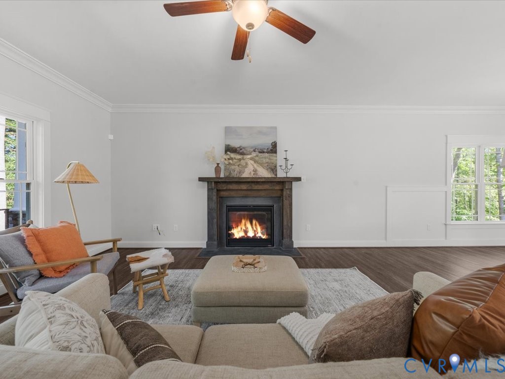 1280 Mill Quarter Road Powhatan, VA 23139 - Photo 12 of 50 Living area featuring healthy amount of natural li