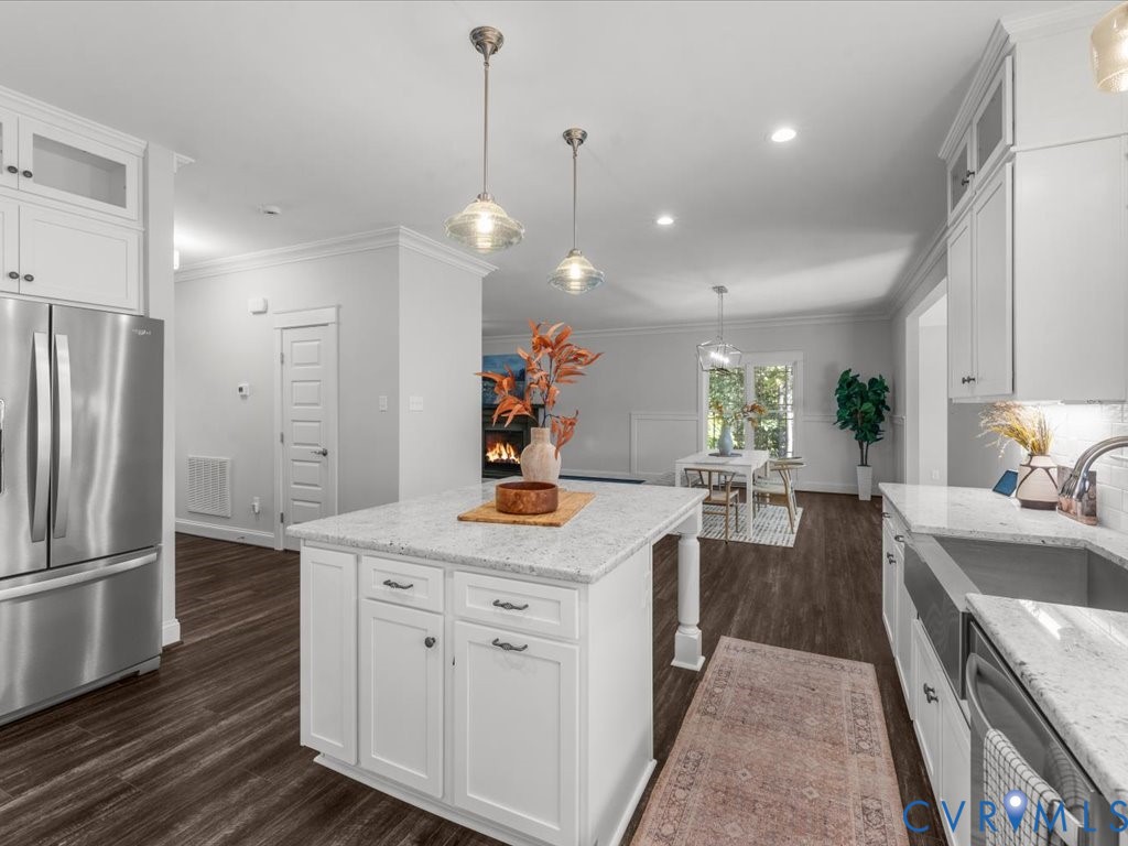 1280 Mill Quarter Road Powhatan, VA 23139 - Photo 8 of 50 Kitchen featuring white cabinets, stainless steel